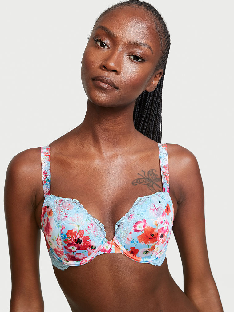 Satin Shine Strap Push-Up Bra