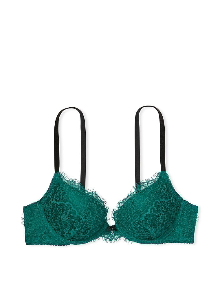 Lace & Velvet Push-Up Bra