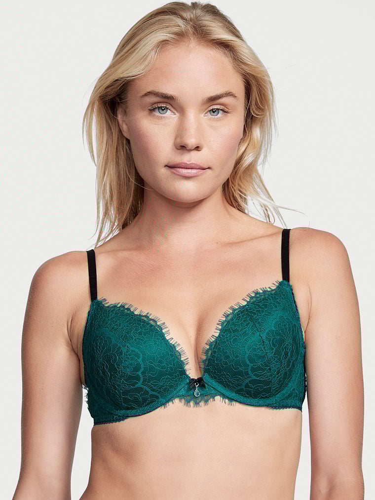 Lace & Velvet Push-Up Bra