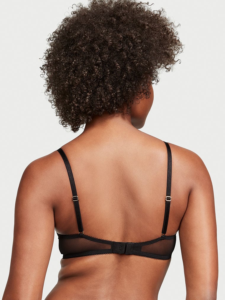 Embroidered Push-Up Bra