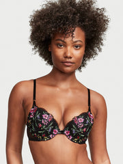 Embroidered Push-Up Bra