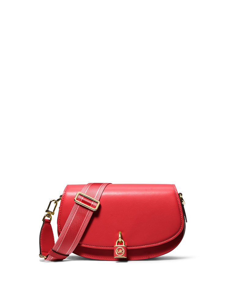 Mila Medium Leather Messenger Bag