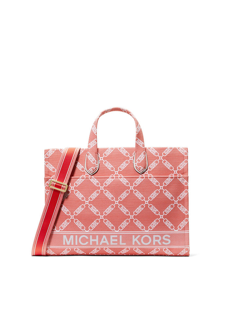 Gigi Large Empire Logo Jacquard Tote Bag