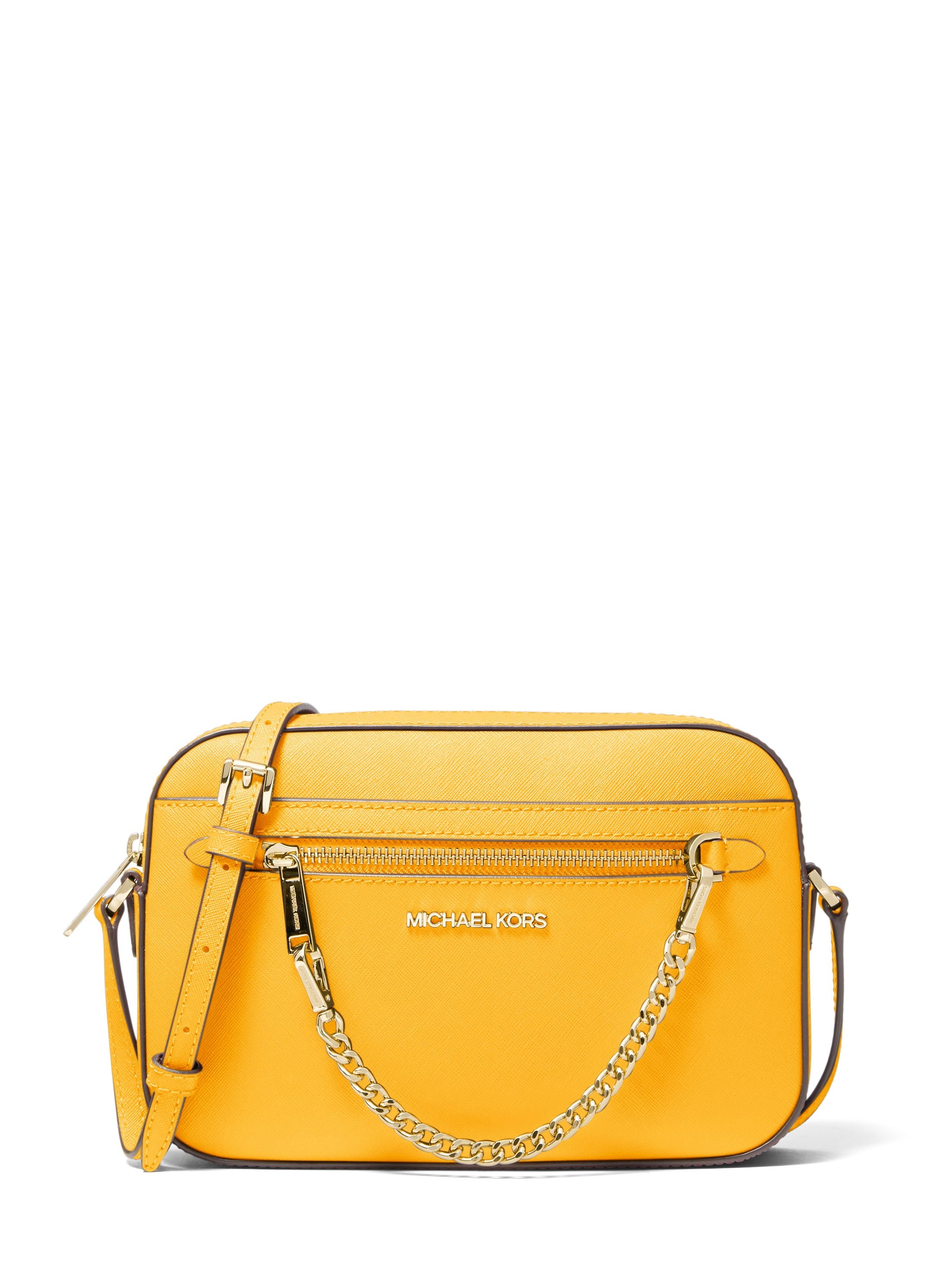 Jet Set Large Saffiano Leather Crossbody Bag