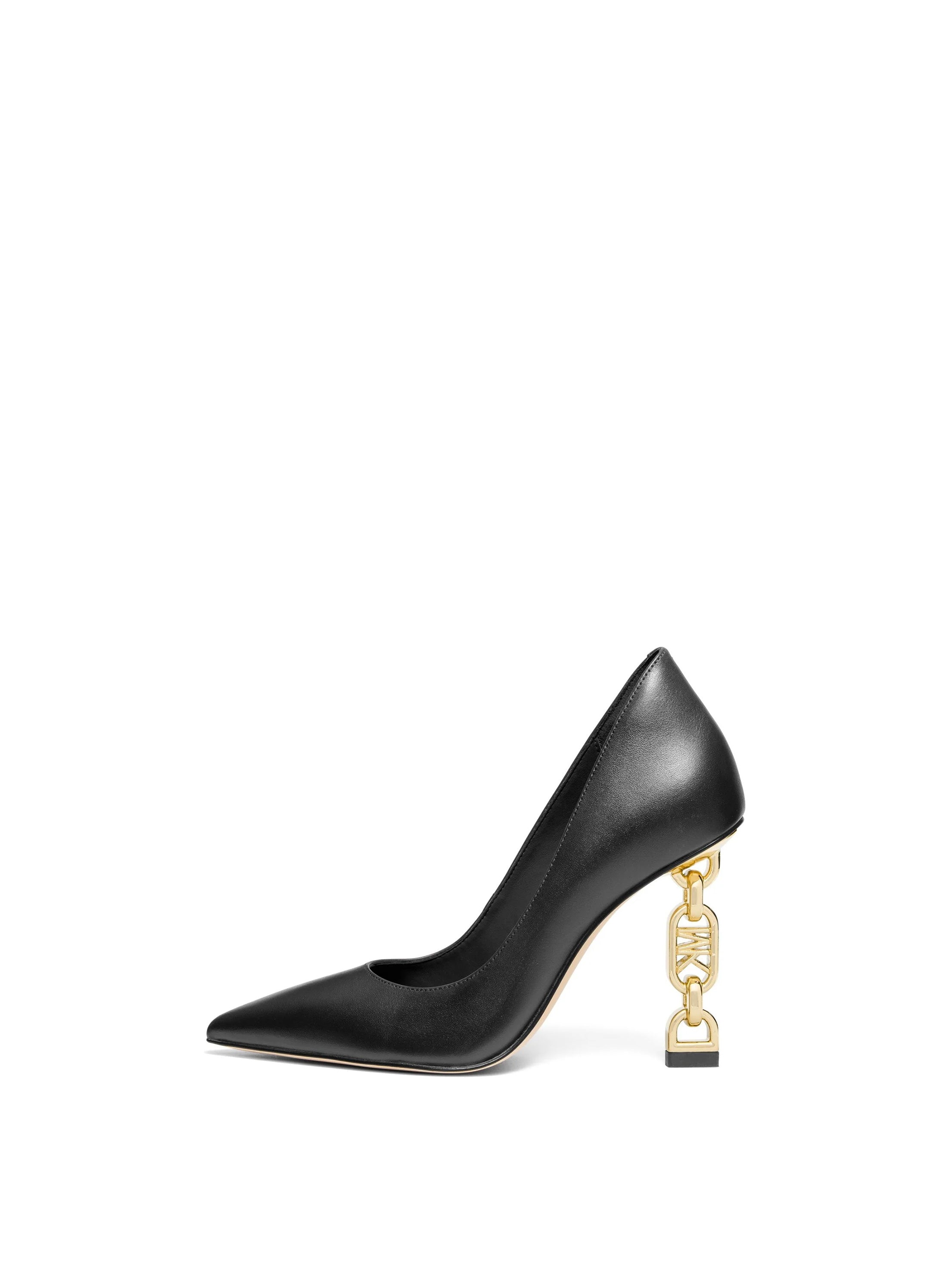 Tenley Empire Logo Embellished Leather Pump