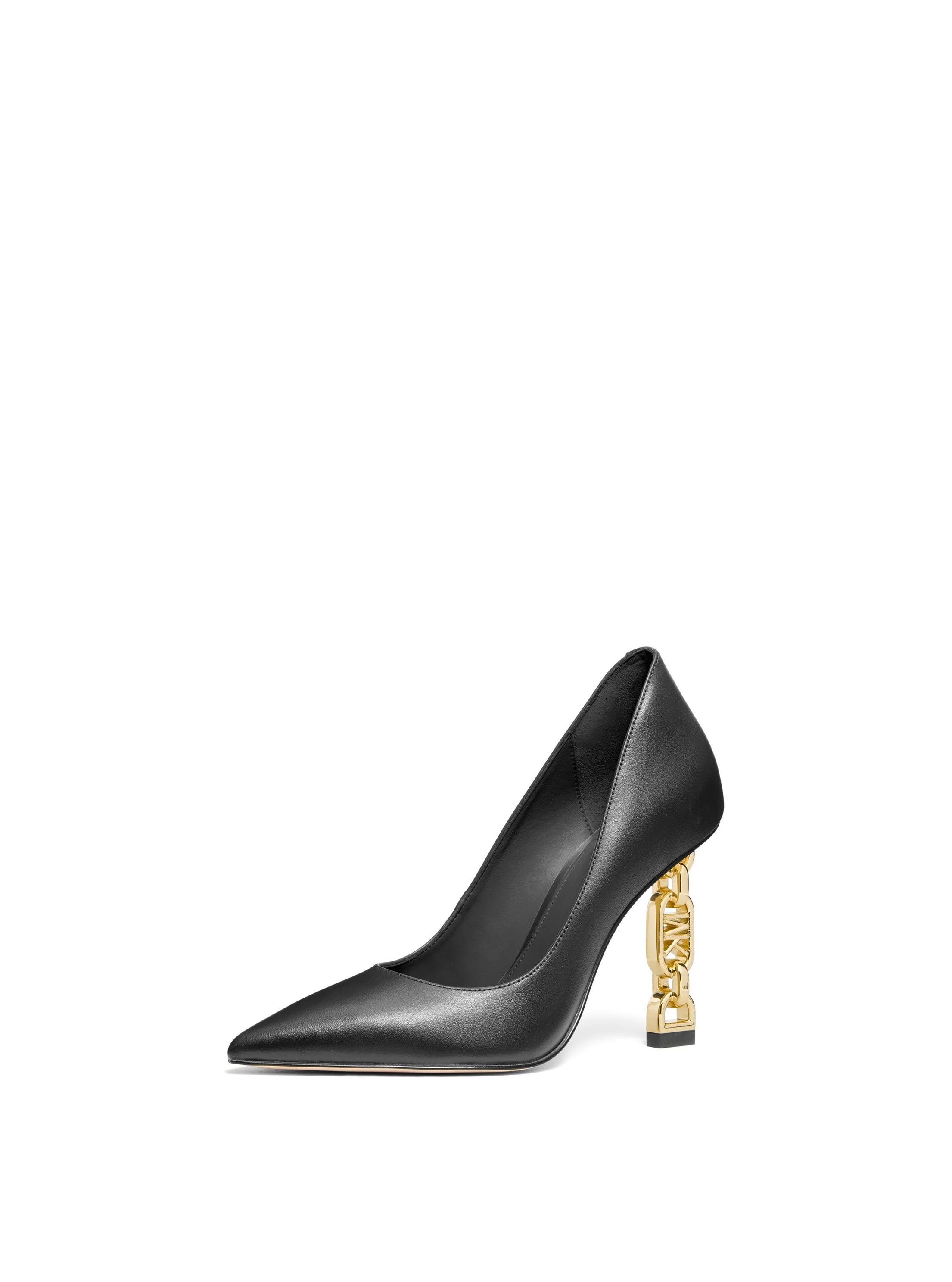 Tenley Empire Logo Embellished Leather Pump