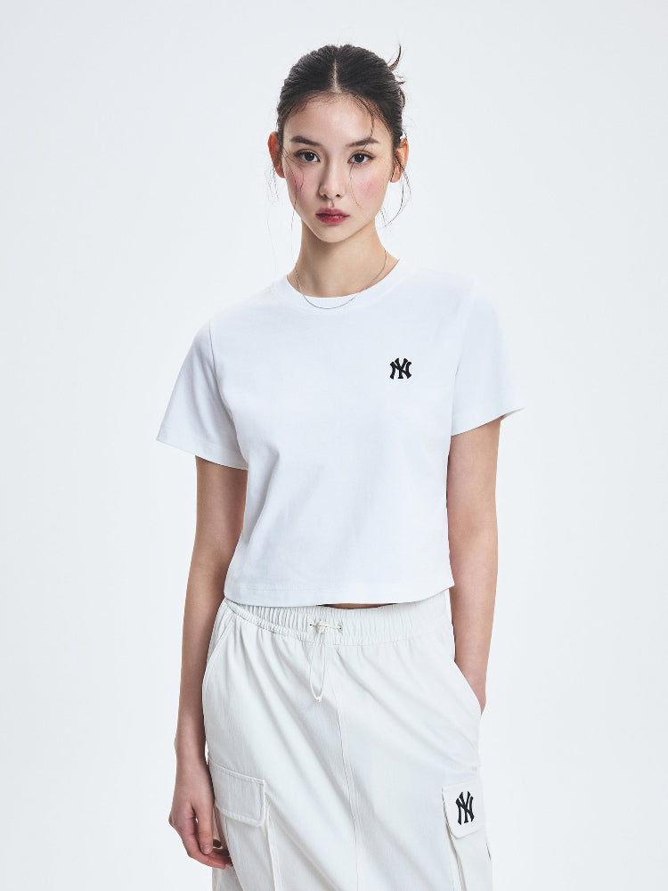 WOMEN’S BASIC CROP T-SHIRTS NEW YORK YANKEES