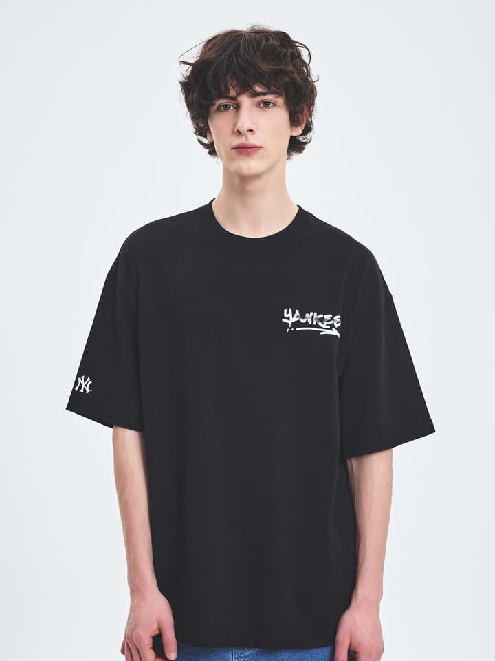 BASIC HEAVY WEIGHT MEGA OVER FIT T-SHIRT NEW YORK YANKEES