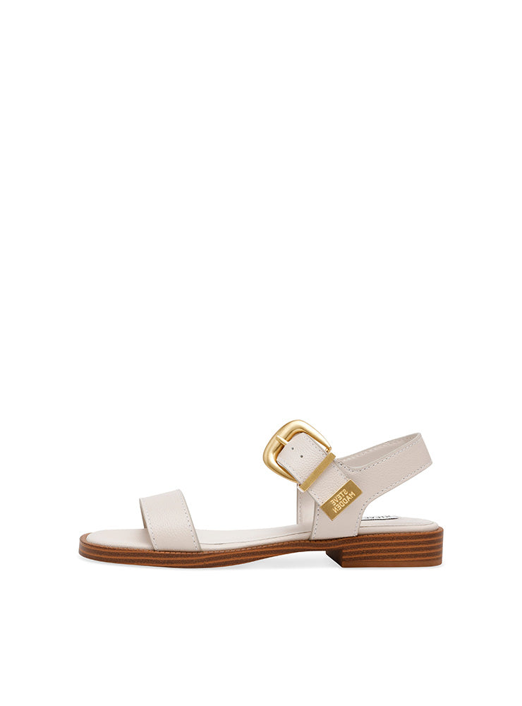 ISLANDER BONE LEATHER SANDALS