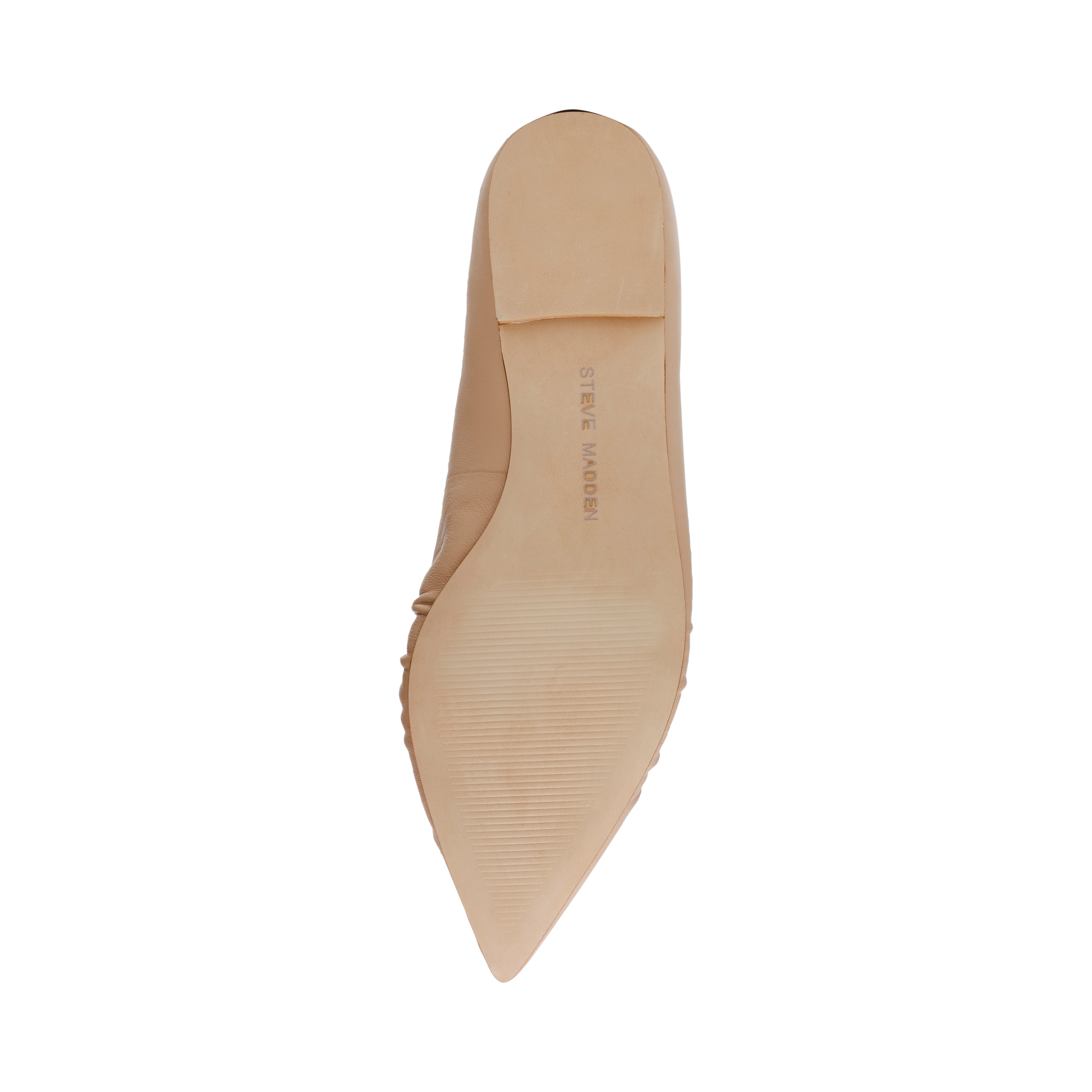 LISTED BLUSH LEATHER FLATS