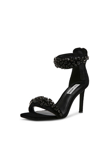 PARTAY-S BLACK VELVET HEELS