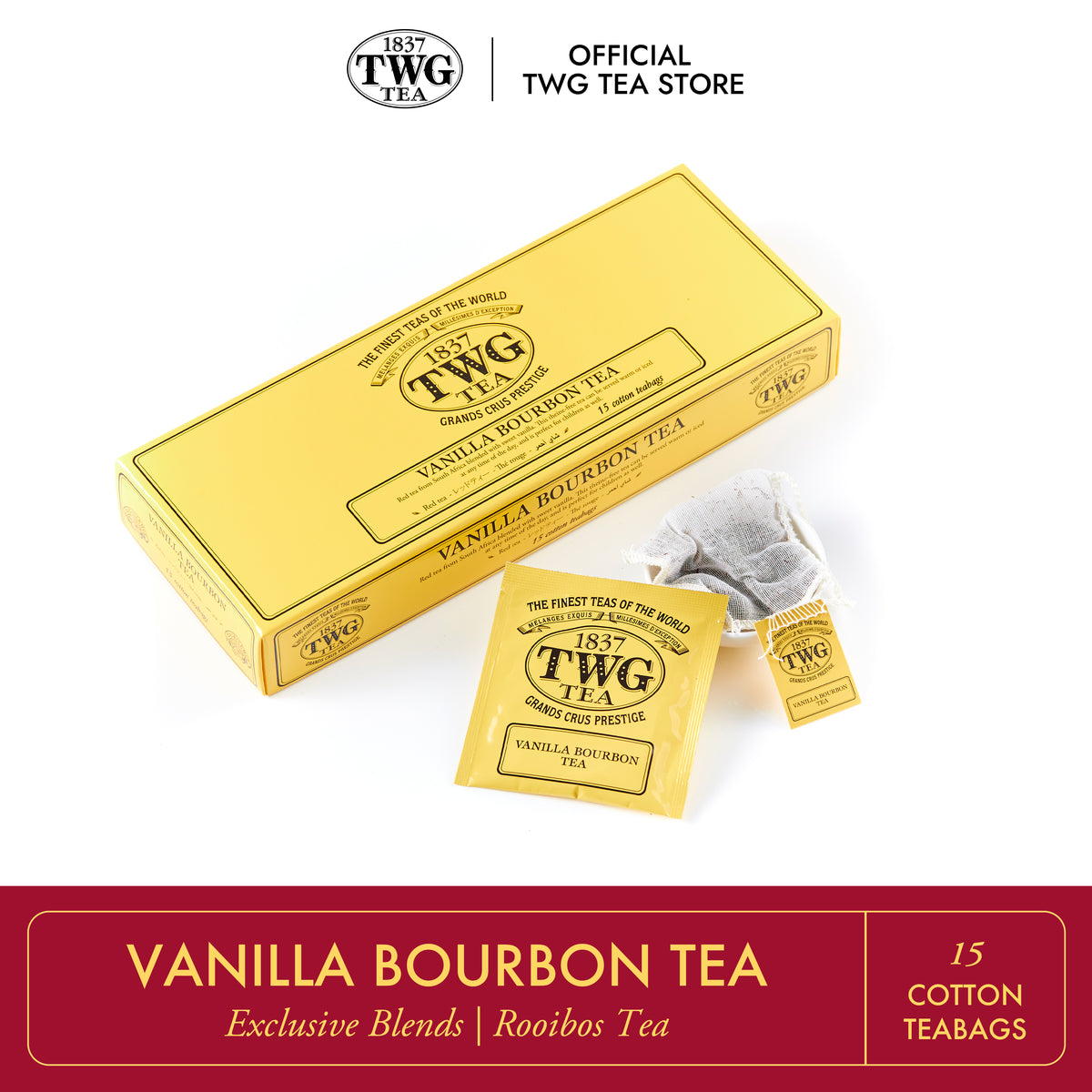 【在庫限り】TWG TEA VANILLA BOURBON TEA 3箱 Lotte Duty Free