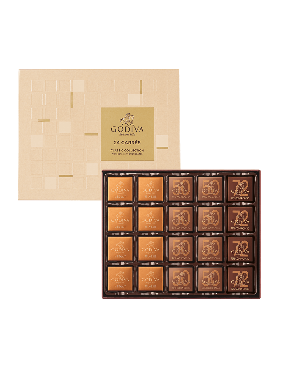 Assorted Chocolate Carré Collection 24pcs