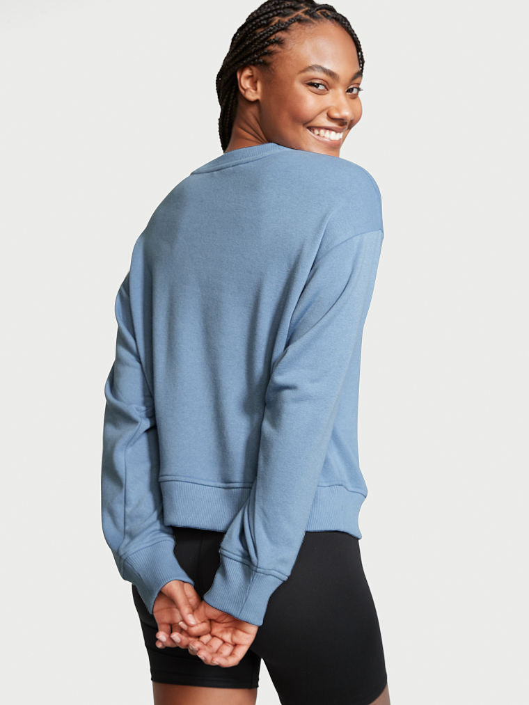 Stretch Fleece Crewneck Top