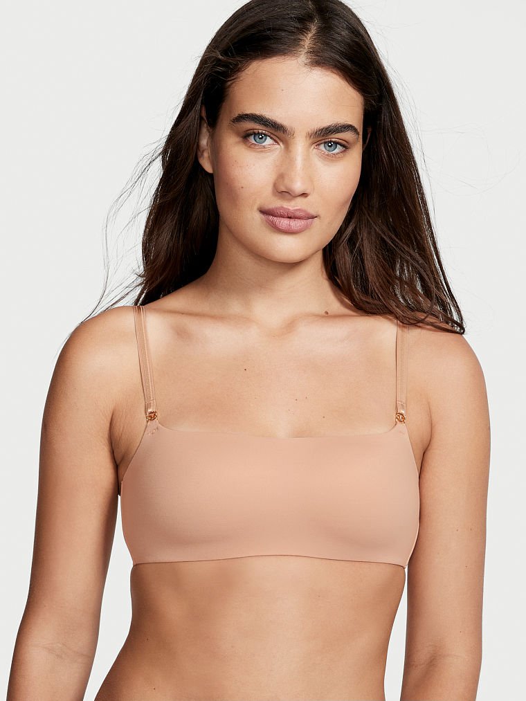 Smooth Straight-Neck Lounge Bra