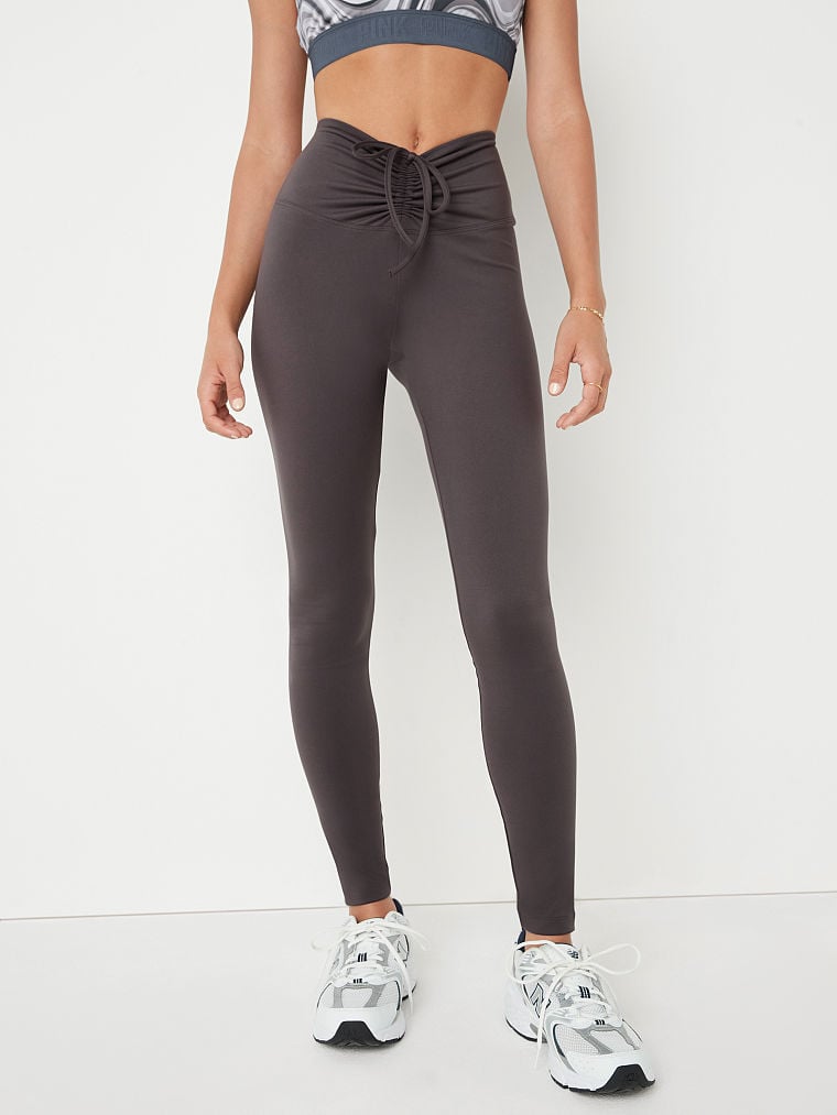 Adjustable Waist Ruched Leggings