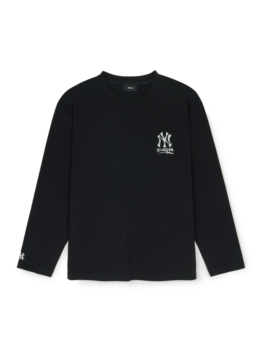 BASIC MEGA LOGO LOOSE FIT LONG SLEEVE T SHIRTS NEW YORK YANKEES