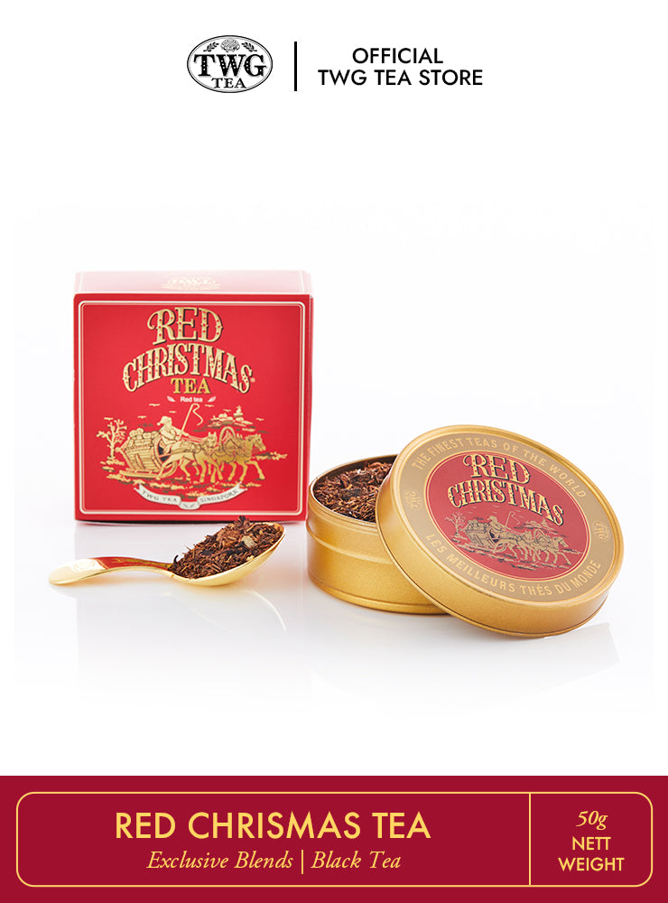 Red Christmas Caviar Tin Tea