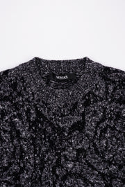 Versace Barocco Cable-Knit Sweater