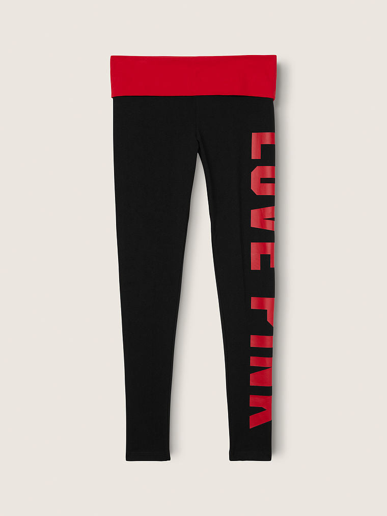 Cotton Foldover Leggings in Full Length