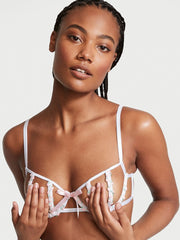 Secret-Garden Open-Cup Balconette Bra