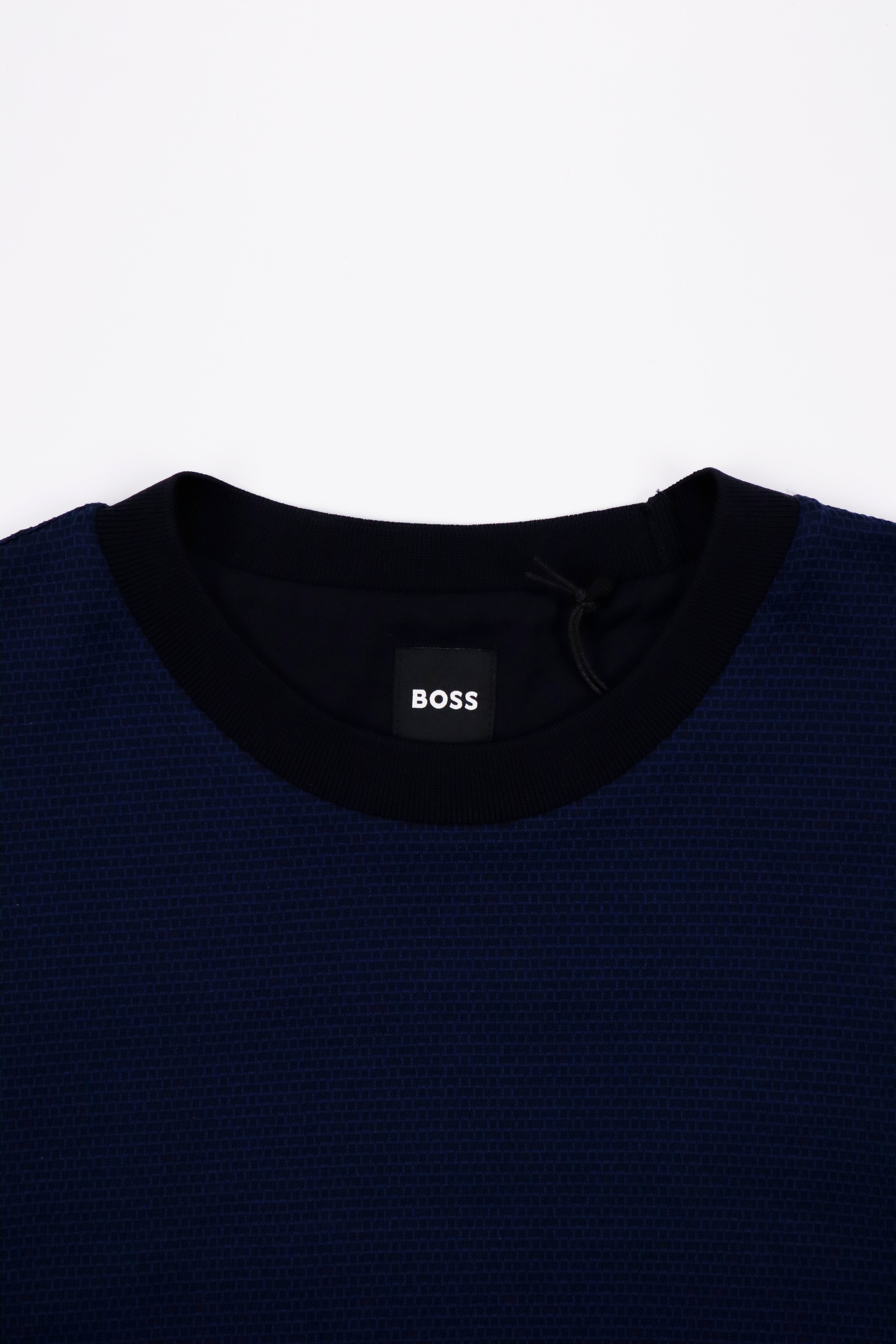 BOSS Black C-Thompson 212 Regular Fit Patterned Fine-Knit T-Shirt