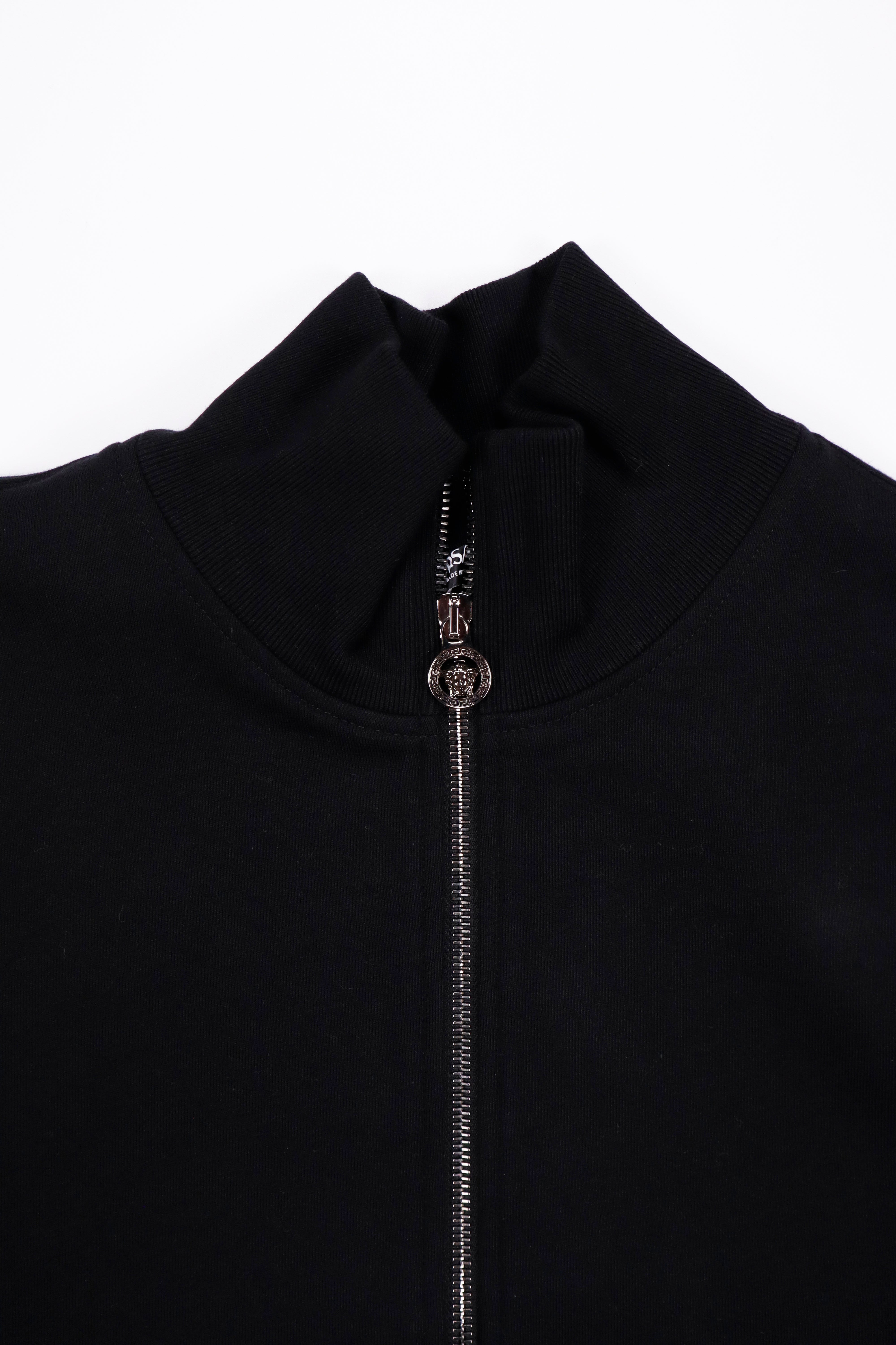 Versace Barocco Jacquard Lurex Zip Sweatshirt