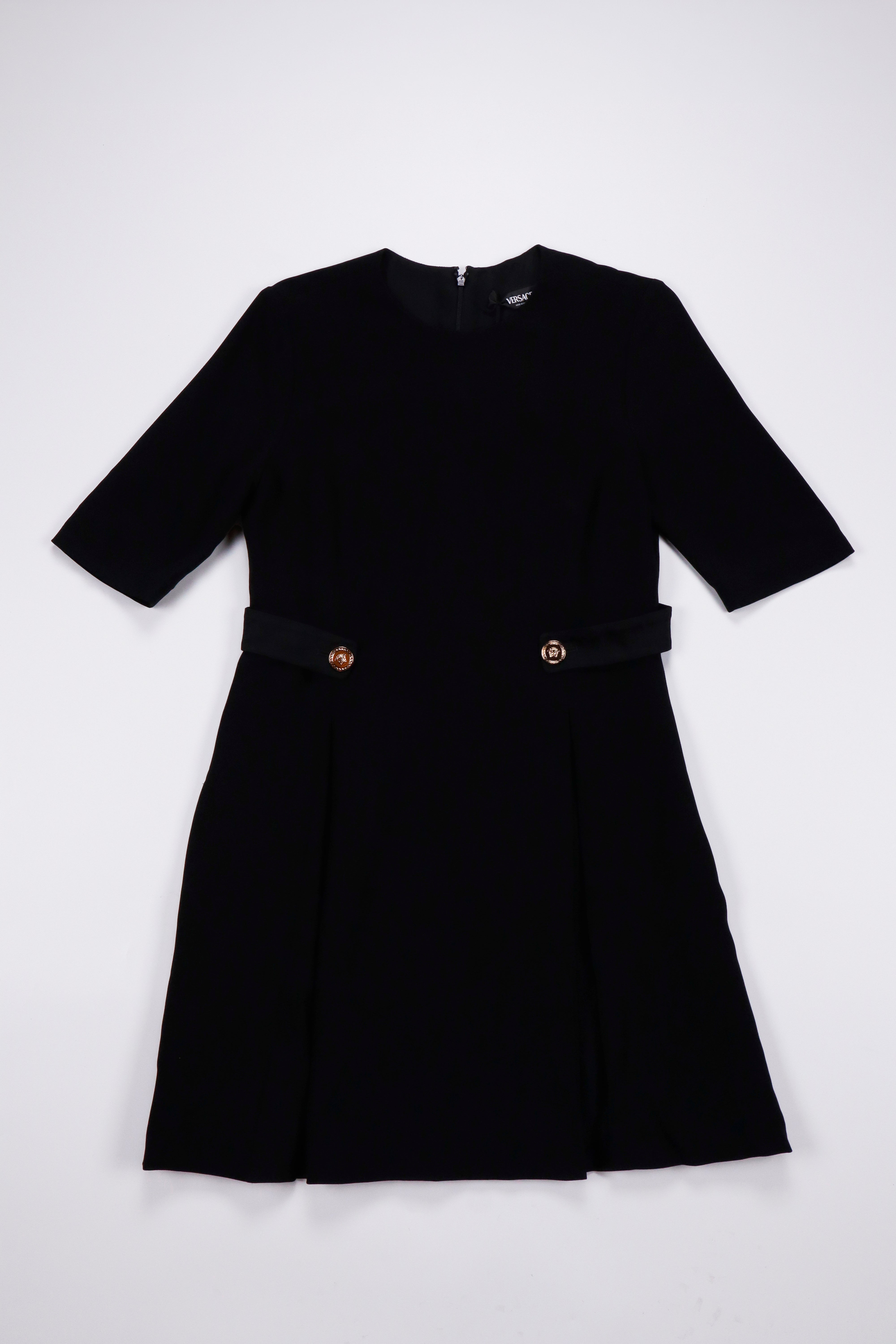 Versace Black A-Line Mini Dress