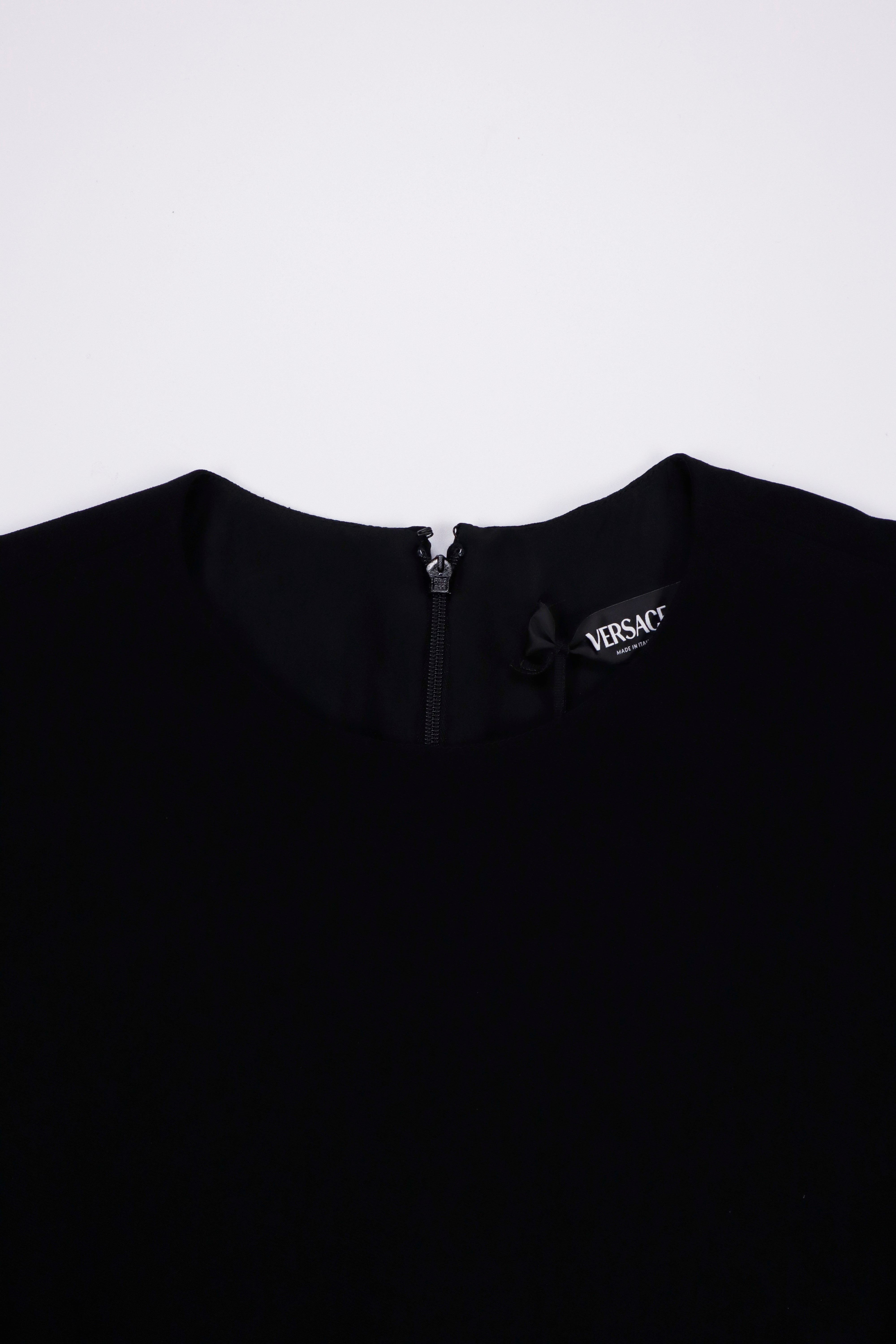 Versace Black A-Line Mini Dress