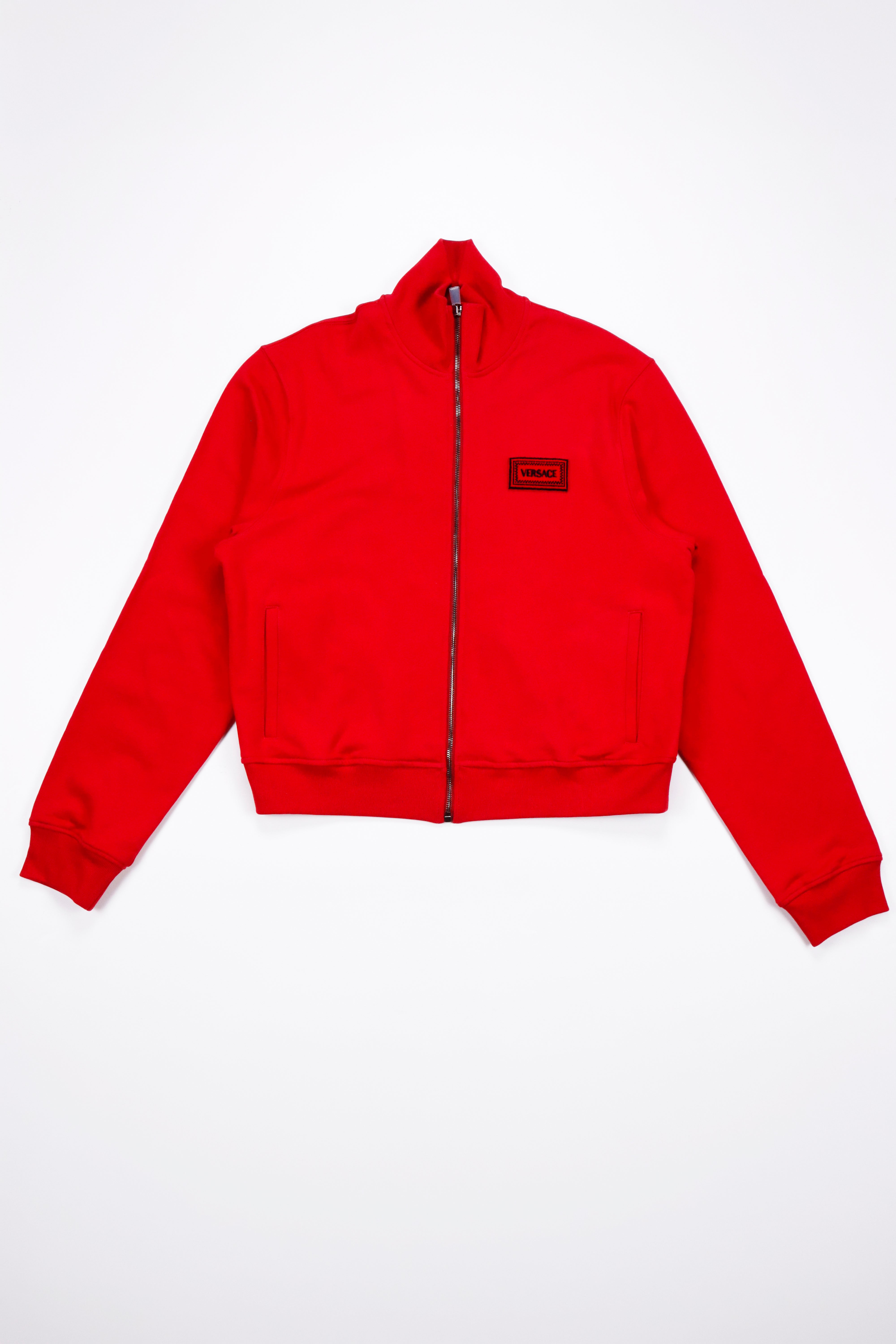 Versace 90s Vintage Logo Zip Sweatshirt