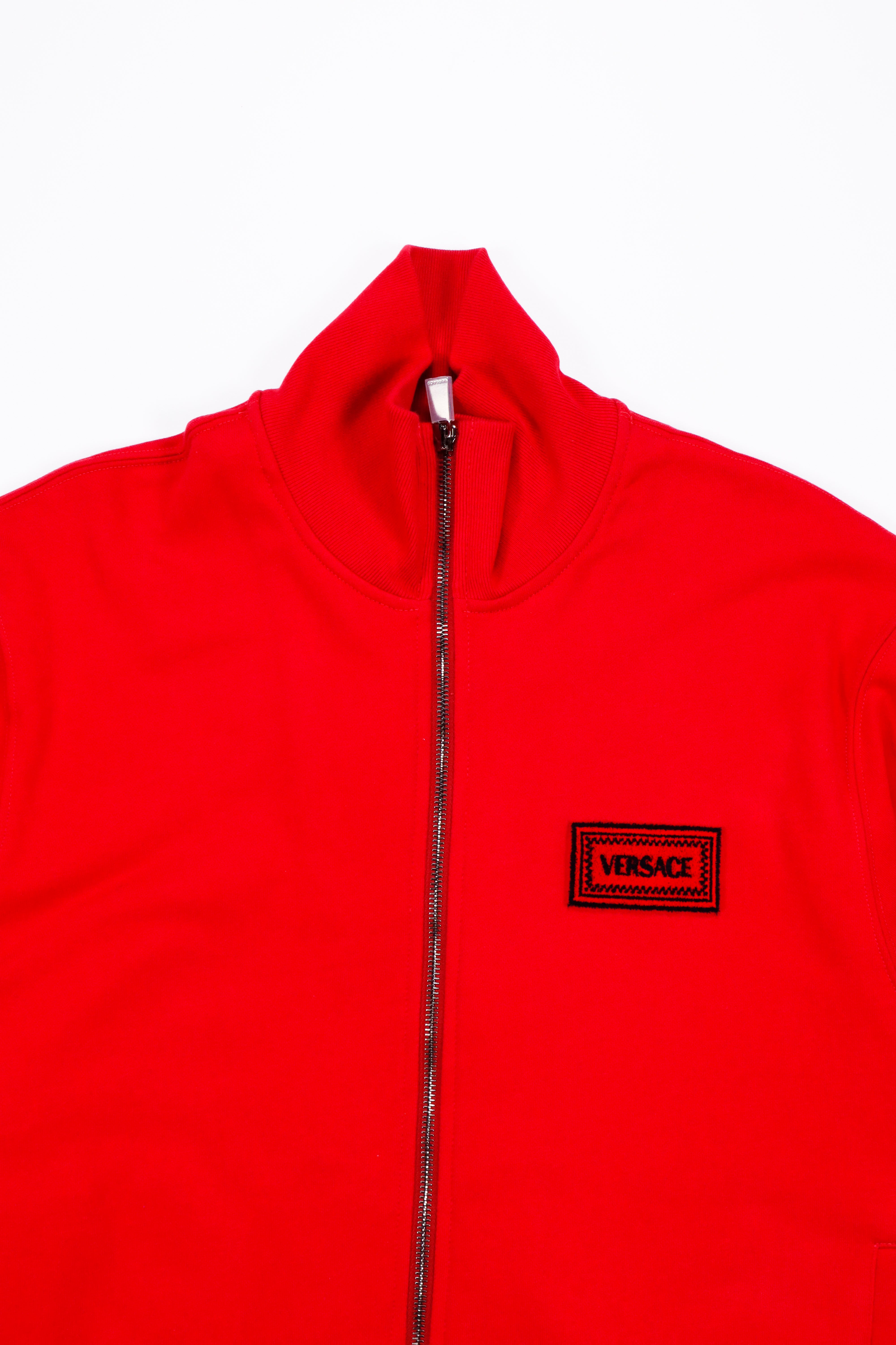 Versace 90s Vintage Logo Zip Sweatshirt