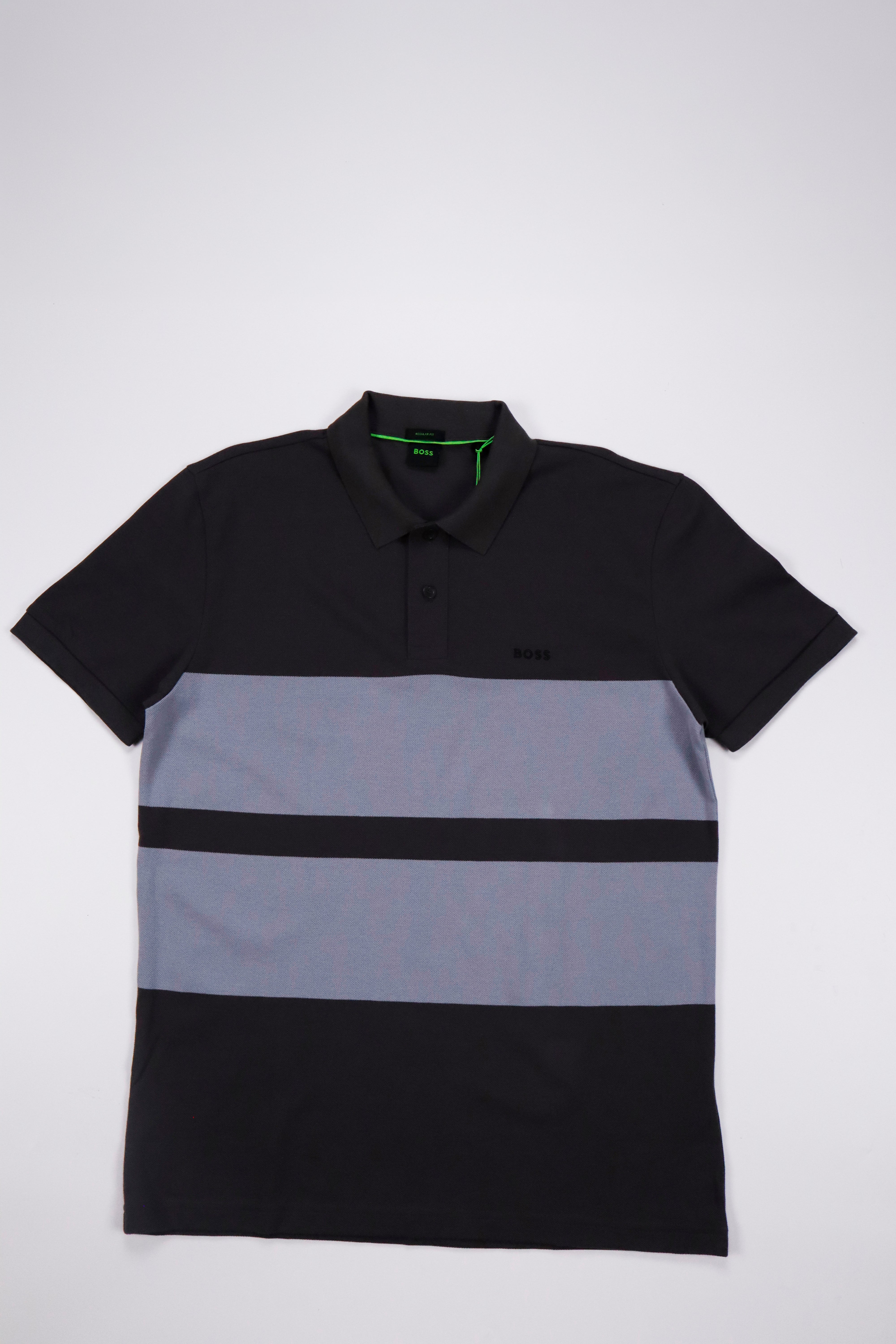 Cotton-Piqué Polo Shirt with Block Stripes