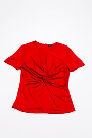 Versace Gathered Viscose Top