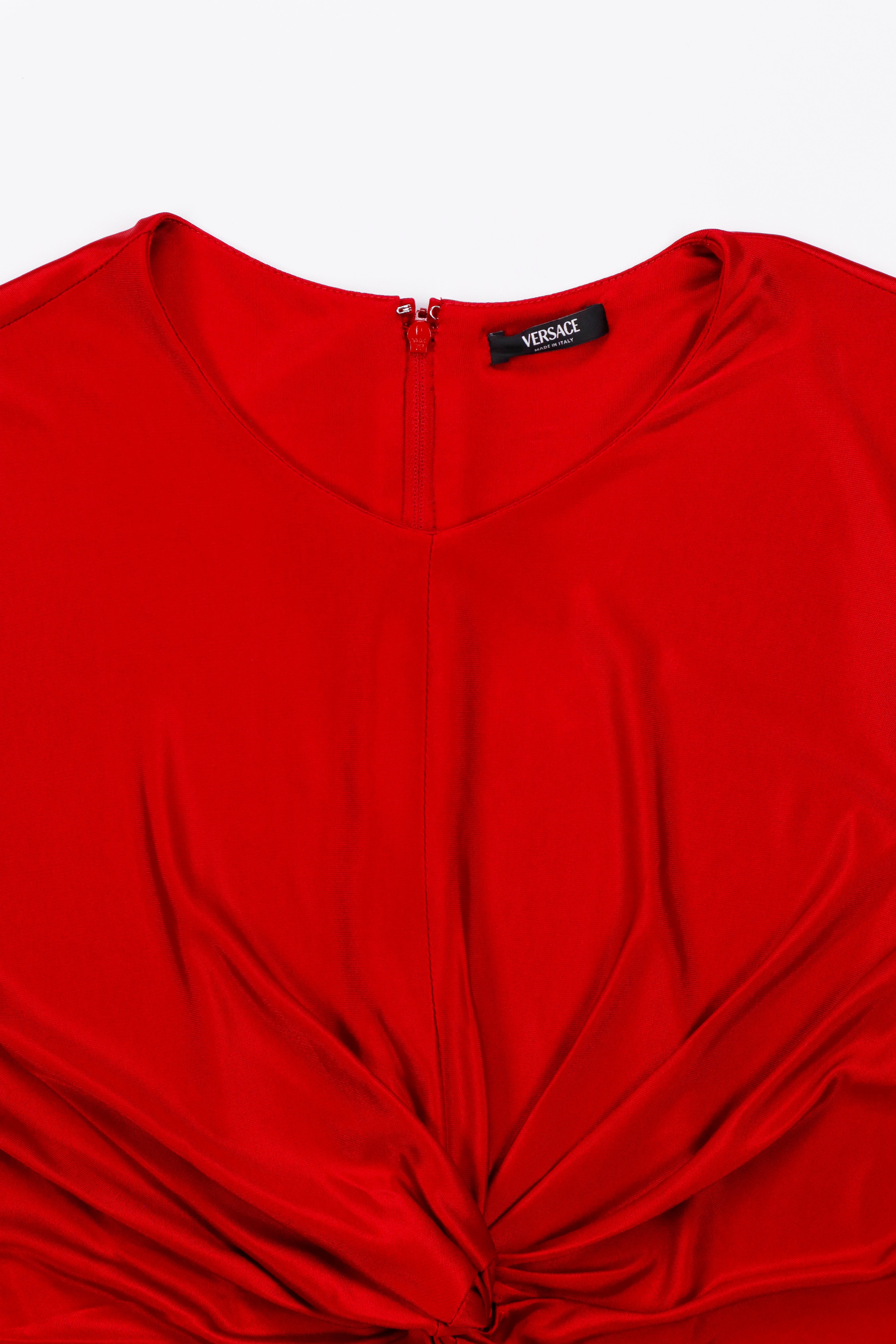Versace Gathered Viscose Top