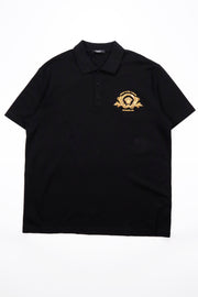 Versace Coupe Blason Embroidered Polo