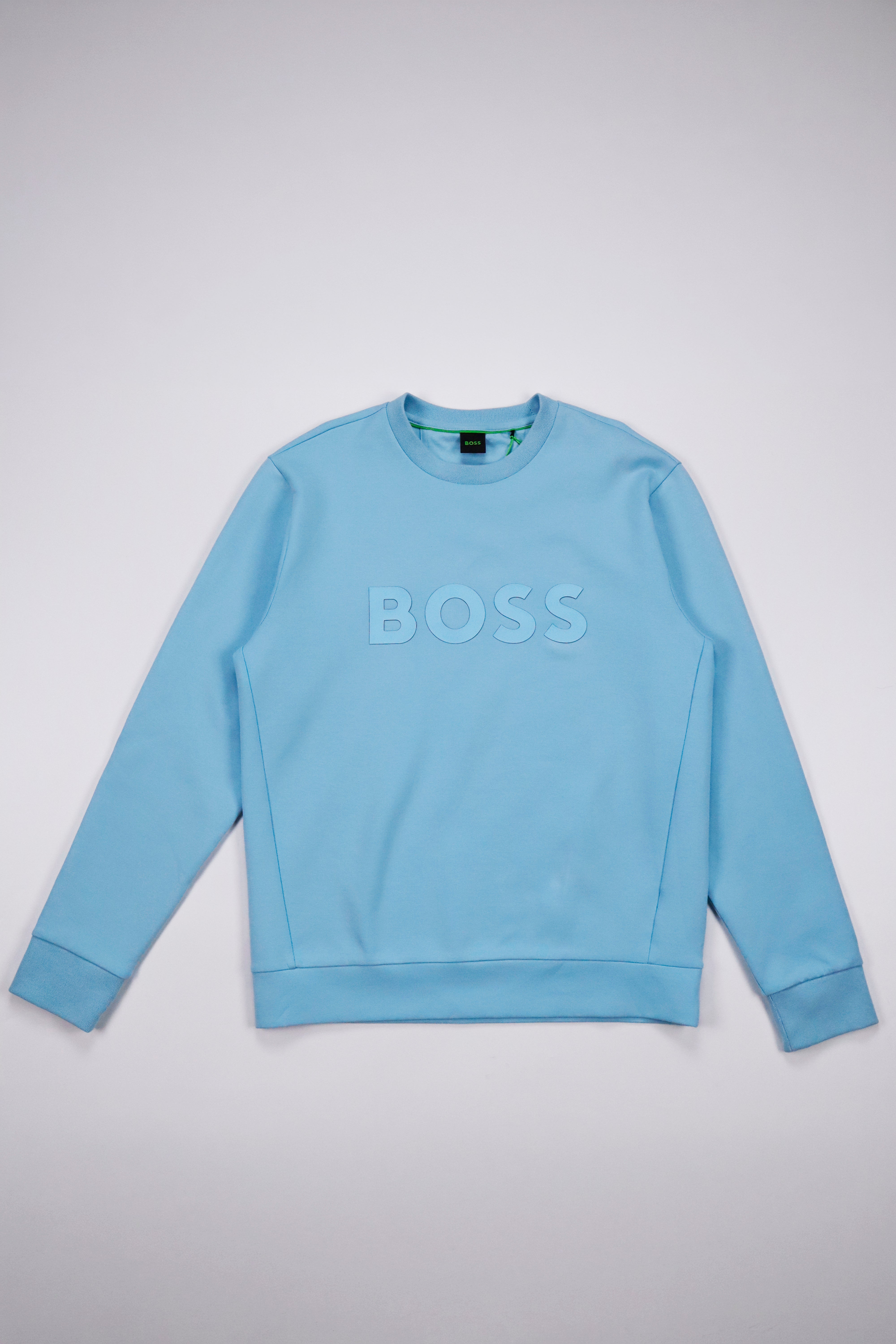 BOSS Salbo Stretch-Cotton Sweatshirt with Sandwich Logo