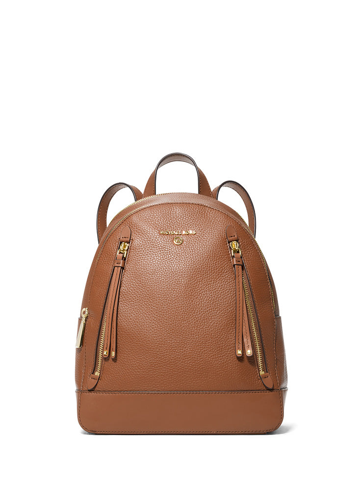Brooklyn Medium Pebbled Logo Backpack