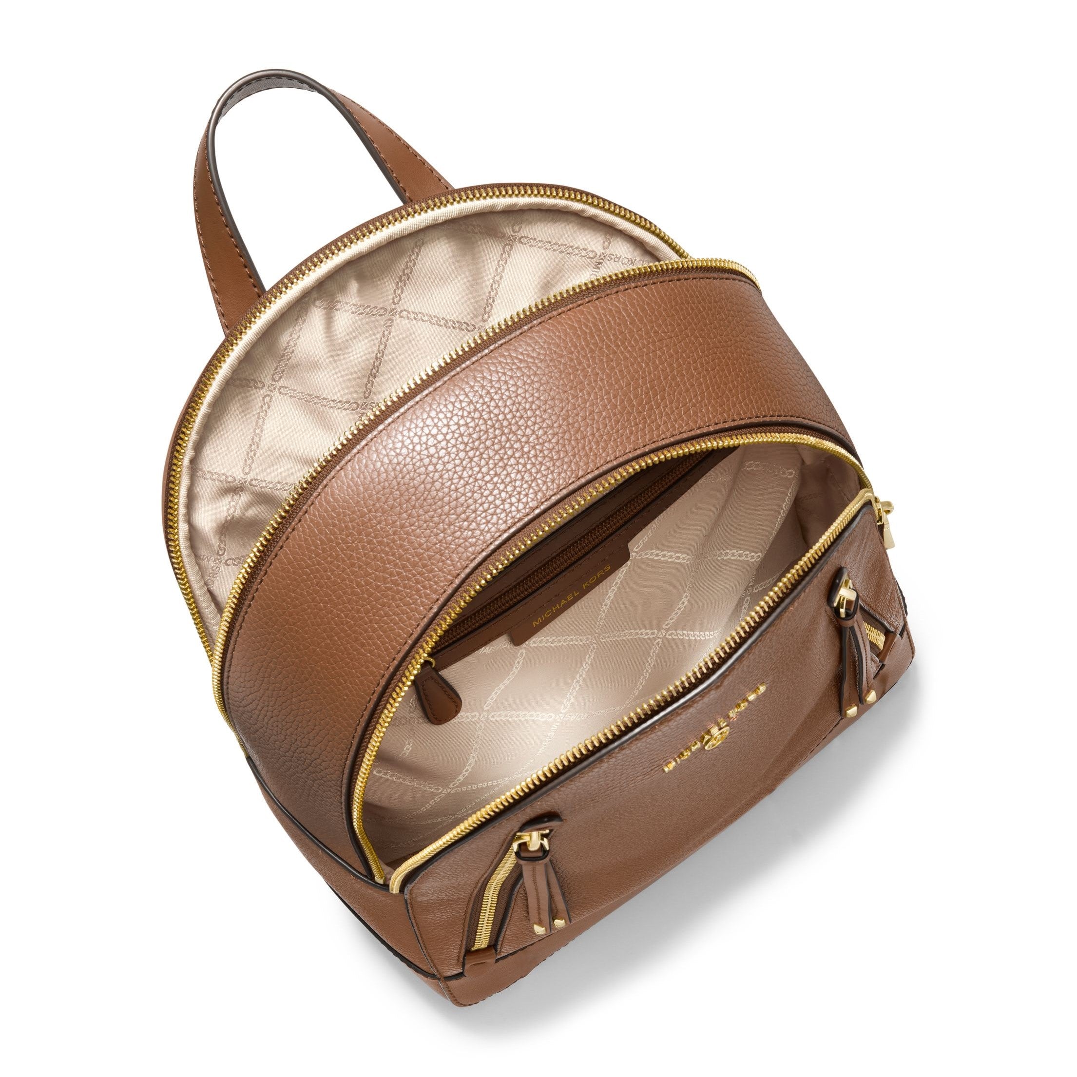 Brooklyn Medium Pebbled Logo Backpack