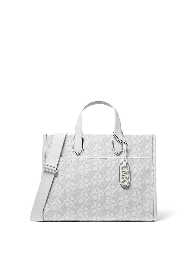 Gigi Large Logo Print Tote Bag