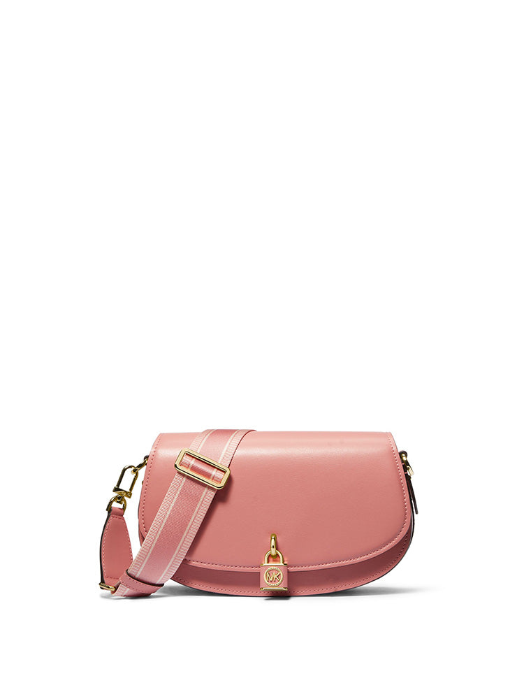 Mila Medium Leather Messenger Bag