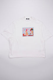 Versace Gallery Print T-Shirt in White