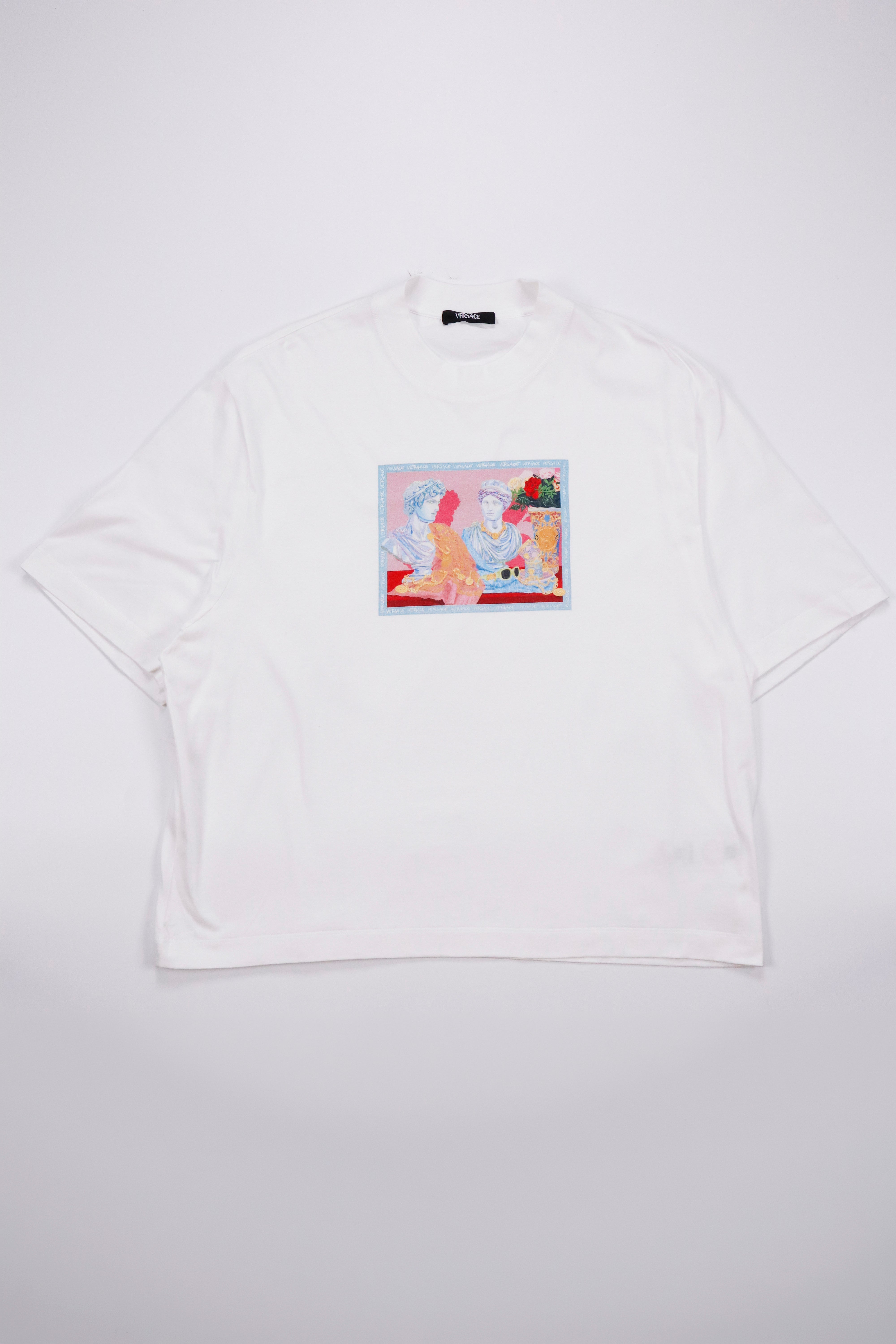 Versace Gallery Print T-Shirt in White
