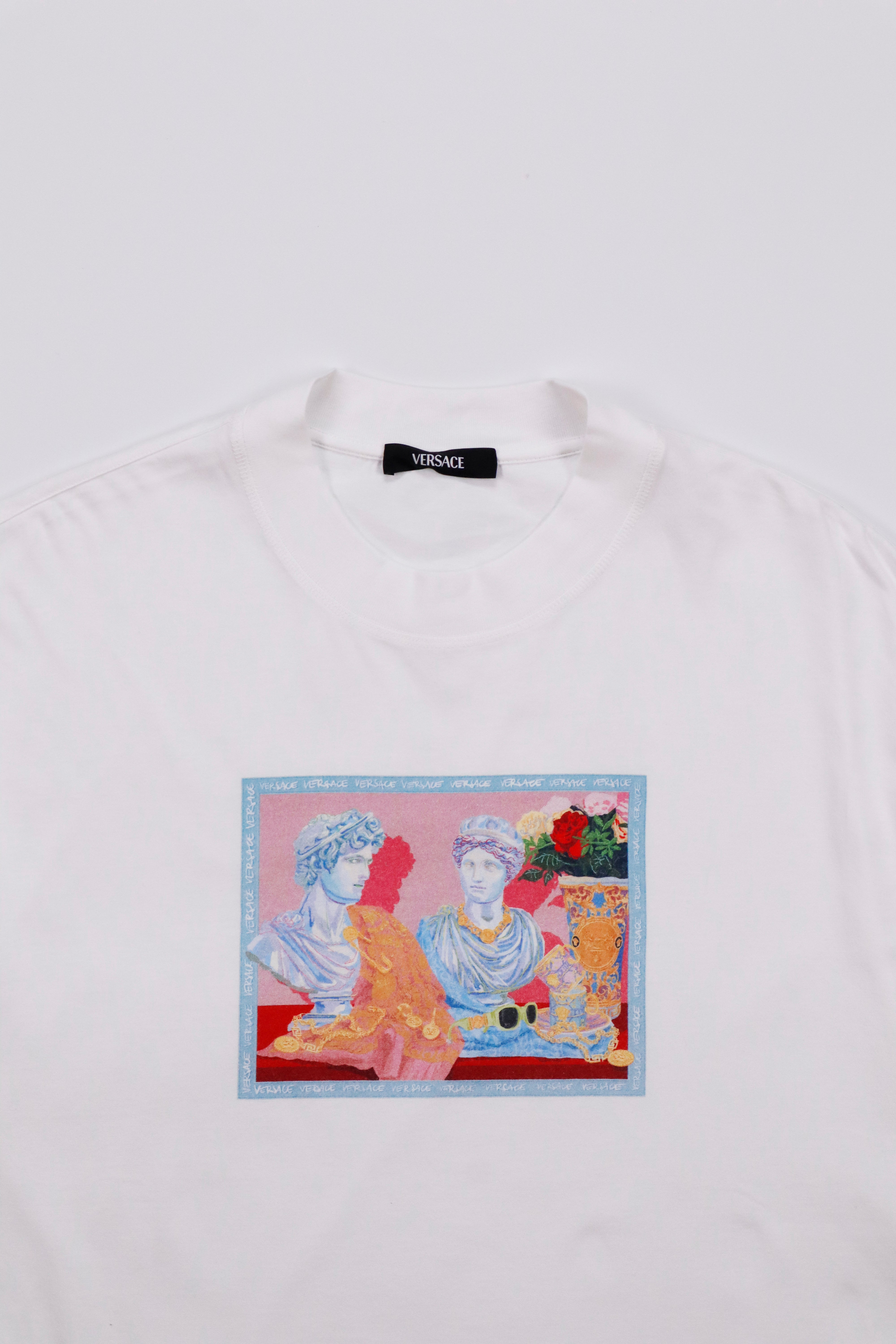 Versace Gallery Print T-Shirt in White