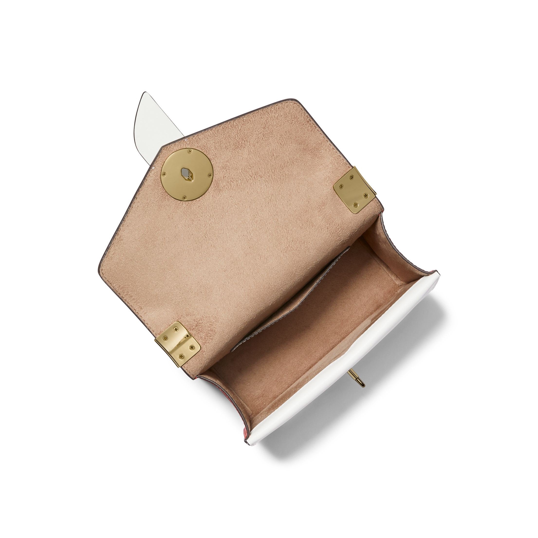 Greenwich Small Color-Block Logo and Saffiano Leather Crossbody Bag