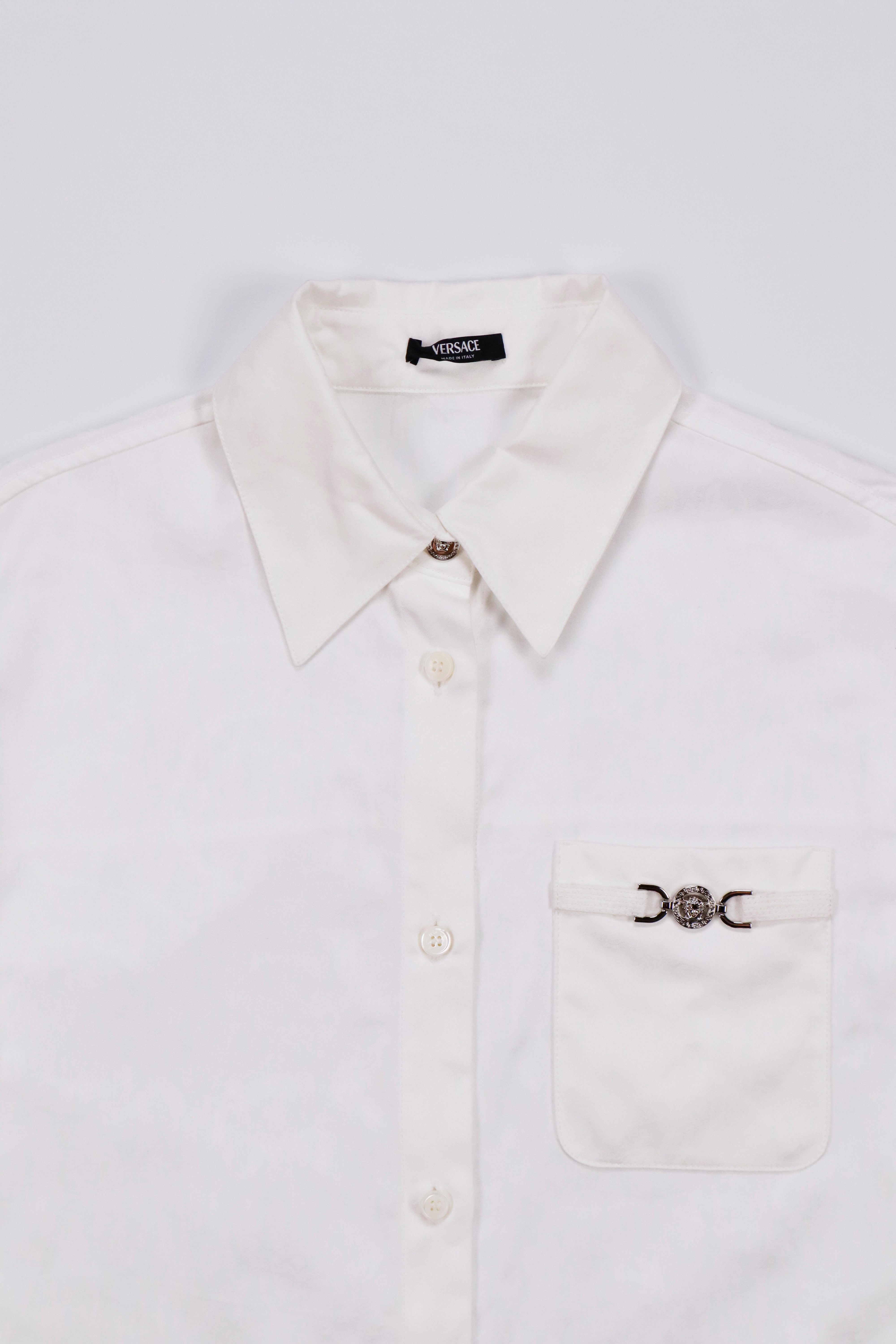 Versace Barocco Jacquard Cropped Shirt