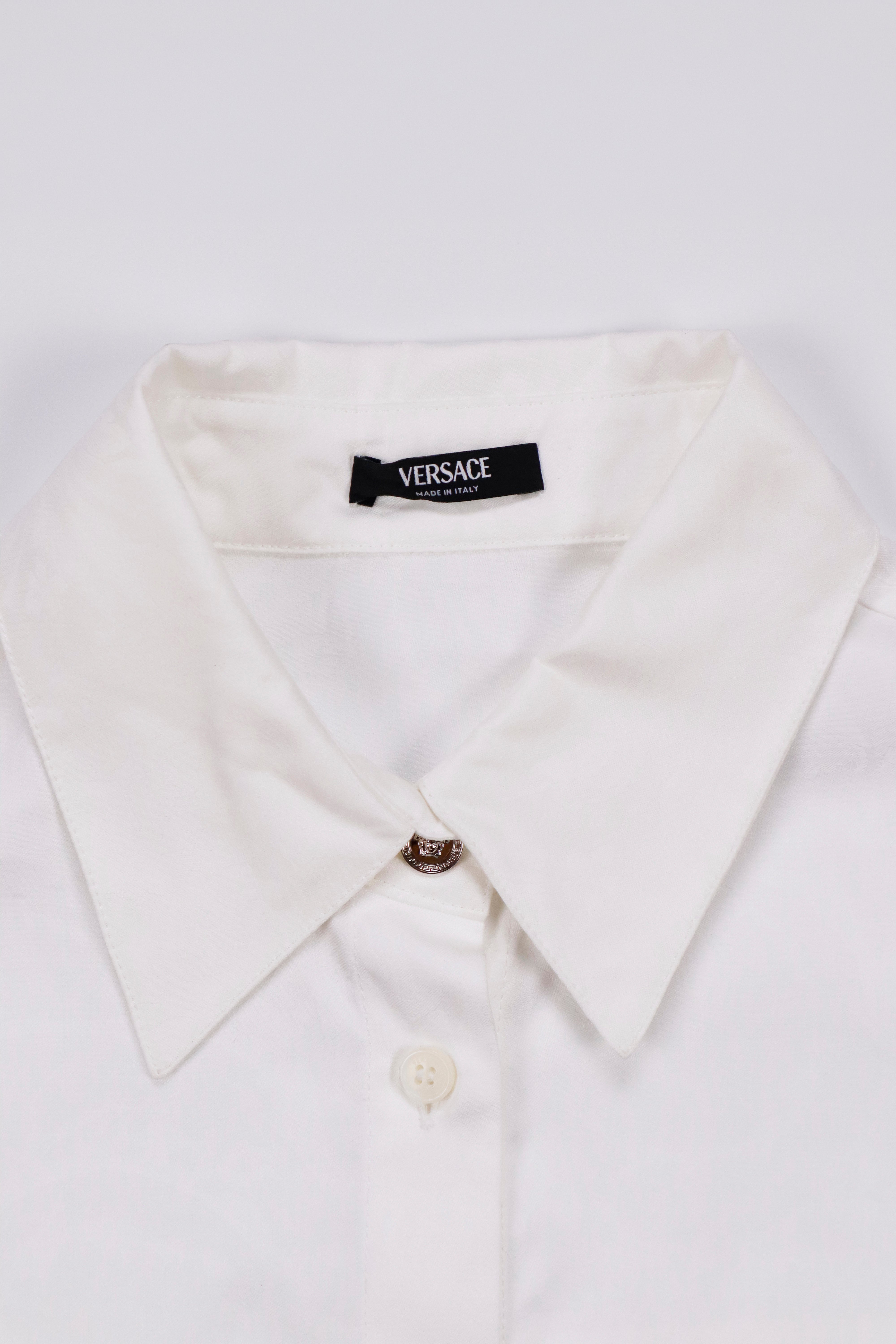 Versace Barocco Jacquard Cropped Shirt