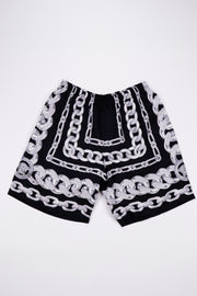 Versace Medusa Chain Silk Shorts