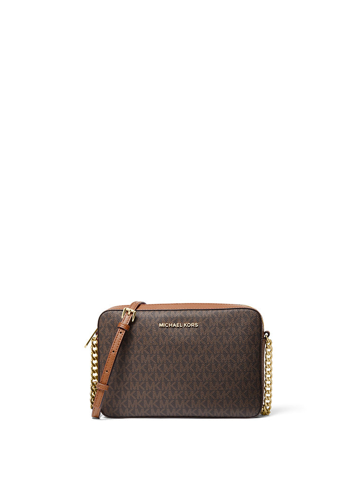 Jet Set Large Printed Logo Crossbody Bag