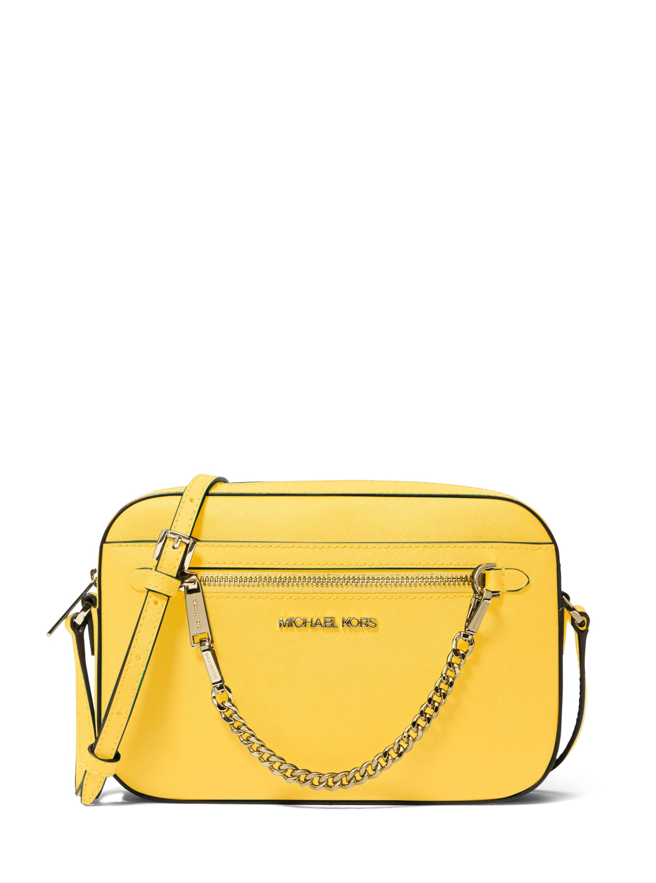 Jet Set Large Saffiano Leather Crossbody Bag