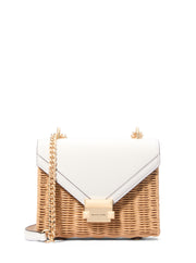 Whitney Small Wicker Shoulder Bag